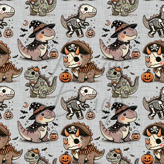 an image of halloween animals with pumpkins Halloween Dinosaur Aesthetic Halloween Seamless, Dinosaur Halloween, Halloween Dinosaur, dark gray