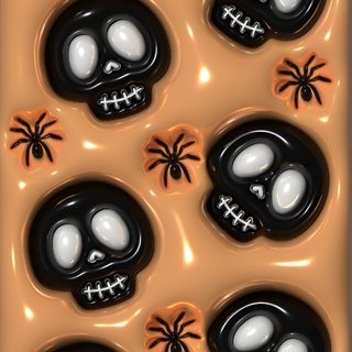 a chocolate tray with halloween decorations on it Halloween Puffy Classy, 3d Cute, 3d Iphone, Halloween Backgrounds, Glittery, Jelly, peru