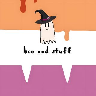 a halloween card with a ghost on it and the words boo n'stuff Lesbian Halloween Cute Crush Quotes, Gay Aesthetic, Lgbtq Flags, Lesbian Art, Lesbian Flag, indian red