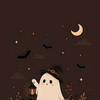a couple of cats sitting next to each other in front of a halloween pumpkin and ghost Halloween Apple Watch Halloween Neon Aesthetic, Pumpkin, Minimalist Halloween, Night Sky, Scary Clowns, black