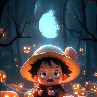 a little boy sitting in the middle of a forest with pumpkins Luffy Halloween Spread Joy, The Original, Instagram Photo, Photo And Video, The Creator, dark slate gray