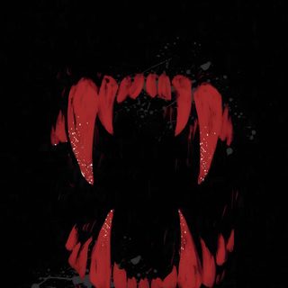 the mouth of an animal with sharp teeth and red paint on it's face Halloween Teeth Cosas Rojas, Vampire Fangs, Gothic, Schöne Hintergründe, Halloween, Red Aesthetic, black