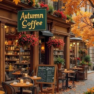 Autumn Magic, Have Inspiration, Autumn Scenes, Autumn Scenery, Autumn Beauty, Fall Pictures, Autumn Coffee, Cozy Cafe, Autumn Aesthetic Halloween Coffee Autumn Magic, Have Inspiration, Autumn Scenes, Autumn Scenery, Autumn Beauty, saddle brown