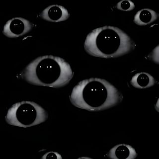 an image of many eyes in the dark Halloween Eye Scary Backgrounds, Creepy Backgrounds, Art Facile Gribouillage, Scary Eyes, Creepy Eyes, black