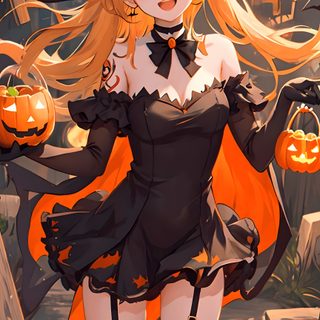 a woman dressed as a witch with pumpkins in the background Anime Halloween Anime Devil Halloween, Anime Witch, Goth, Anime Halloween, Witch Outfit, sienna