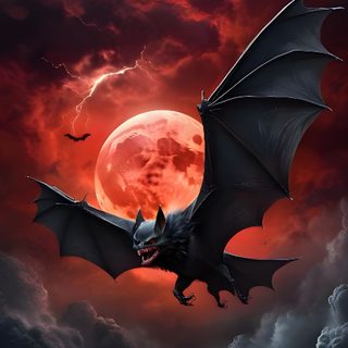 a bat flying in front of a full moon Halloween Flying Monster Vampire Bat Pictures, Bat Images Hd, Vampire Bats Flying, dark slate gray