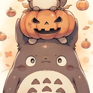 Cute Totoro Pictures, Ghibli Cartoon, My Neighbor Totoro Art Studio Ghibli, Totoro Pumpkin, Totoro Fall Wallpaper, Halloween Ghibli, Ghibli Halloween, Halloween Totoro, Cute Totoro Studio Ghibli Halloween Cute Totoro Pictures, Ghibli Cartoon, My Neighbor Totoro Art Studio Ghibli, burlywood