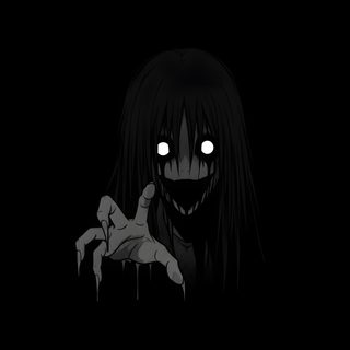 an anime character with big eyes and long black hair holding up her hand in the dark Halloween Black Horror, Anime Ghost, Scary, Cosmic Art, Dark Anime, Beautiful Mind Quotes,