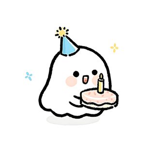 a drawing of a cartoon character holding a birthday cake Cute Halloween Birthday Cute Easy Drawings Birthday, Cute Drawings Happy Birthday, Kawaii Kawaii Easy Cute Happy Birthday Drawing, white