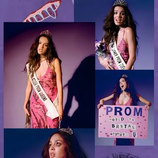 a collage of photos with the words trick or treat on them and images of women in costumes Halloween Olivia Rodrigo Vampire Filter Iphone, Olivia Rodrigo Halloween Costume Ideas, Olivia Halloween Costume, dark slate blue