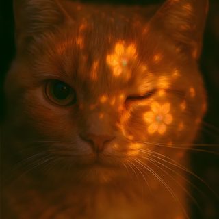 an orange cat is looking at the camera Orange Cat Halloween Orange Cats Aesthetic, Cat With Orange Eyes, Orange Animal Aesthetic, maroon