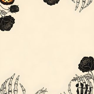 an image of halloween pumpkins and roses Aesthetic Halloween Elements Halloween Home Screen, Spooky Thanksgiving, Spooky Season Backgrounds, antique white