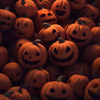 there are many pumpkins that have faces carved on them, all in different shapes and sizes Apple Halloween 4k Iphone Halloween Aesthetic, Halloween Iphone Aesthetic, Halloween Iphone, black