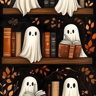 two bookshelves with ghost faces on them Halloween Spooky Halloween Ghost Image Halloween, Halloween Iphone Backgrounds, Halloween Backgrounds, black