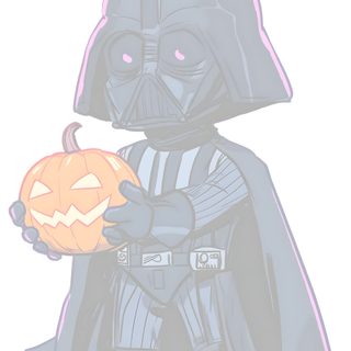darth vader holding a pumpkin in his hand Star Wars Halloween Phone Pumpkin, Star Wars Yoda, Star Wars Halloween, Star Wars Stormtrooper, white