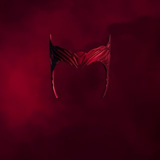 a dark red background with the shape of a demon's head Halloween Wanda Wanda Scarlet Witch, Valkyrie Iphone, Scarlet Witch Iphone, Scarlett Witch Aesthetic, black
