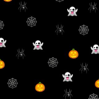 halloween wallpaper with pumpkins and ghost faces Halloween Emoji Pretty Iphone, Halloween, Goth, Kitty, Cute Halloween, Lock Screen, black
