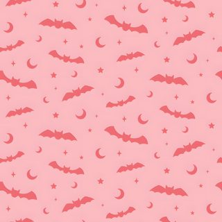a pink background with bats and stars Pink Pastel Halloween Bats Cute Bat Background, Halloween Pink Background Aesthetic, Pink Halloween Aesthetic,