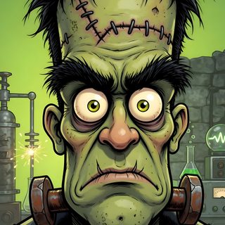 Ai Wallpaper #Wallpaper Halloween Characters, Frankenstein Art Illustrations, Frankenstein Cartoon, Frankenstein Art, Cartoon Crazy, Horror Artwork, Arte Dc Comics, Celebrity Drawings, Halloween Painting Frankenstein Halloween Halloween Characters, Frankenstein Art Illustrations, Frankenstein Cartoon, dark olive green