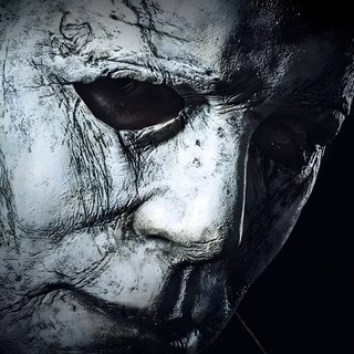 a movie poster for halloween with the face of a man in white makeup and black hair Halloween 2018 Michael Myers Halloween Dvd Cover, Halloween The Movie, Halloween 5 Dvd, black