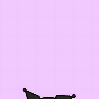an anime character with black hair and pink eyes sitting in front of a purple background Sanrio Halloween Gif Happy Birthday 18th, Anime Backgrounds, Cute Gif, Hello Kitty Hd, Doodle, Black, lavender