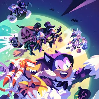the hedgehog movie poster with many characters Sonic The Hedgehog Halloween Sonic Fall, Sonic Adventure 2 Shadow, Sonic Adventure 2 Battle, dark slate blue