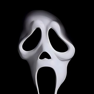 a ghost mask with its mouth open in the dark Halloween Face Scream Pics, Ghostface Original, Ghost Face, Ghostface Live, Dubai Photoshoot, black