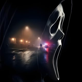 a person with a mask on their face in the dark, looking at something behind them Halloween Scary Scream Horror Icons Art, Punk Cats, Ghostface Scream, Horror Posters, Retro Tv, black