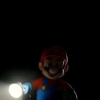 an image of mario in the dark with a light coming from his chest and head Halloween Mario Lock Screen Live, Live Mario, Live For Lock Screen, Super Mario, Mario Live Iphone, black