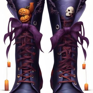 two boots decorated with pumpkins and skulls Halloween Retro Shoes With Pumpkins Witch Boots Drawing, Just For Fun, Lectura De Tarot, Halloween, gray