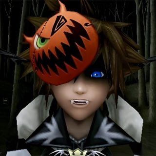 an animated image of a person wearing a pumpkin hat Sora Halloween Town 1920x1080 Sora Kingdom Hearts Face, Sora Kingdom Hearts Profile Picture, Sora Pfp Kingdom Hearts, black