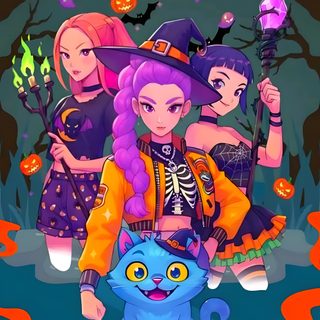 the poster for kpop demon hunters, which is featured in an animated video game Halloween Kpop Demon Hunters Hunter Movie, Demon Hunter, Halloween, dark slate gray