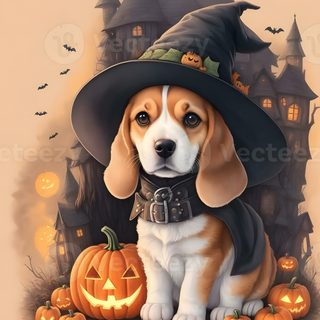 Celebrate Halloween with this charming dog wearing a witch hat surrounded by festive pumpkin graphics 🎃🐶 Perfect for seasonal decorations, Halloween costumes, or fun clipart. Add a touch of cuteness to your holiday projects or costume ideas! Remember, adorable dog art makes every Halloween more delightful. Thousands of fans love these festive images—try them today! 👻 Dog In Pumpkin, Cute Halloween Puppy Art, Witch Hat Puppy Illustration, Puppy In Witch Hat, Cute Puppy With Witch Hat, Dog Halloween Background, Cute Cartoon Dog With Pumpkin, Beagle Halloween, Halloween Dog Backgrounds Cute Beagle Halloween Dog In Pumpkin, Cute Halloween Puppy Art, Witch Hat Puppy Illustration, rosy brown