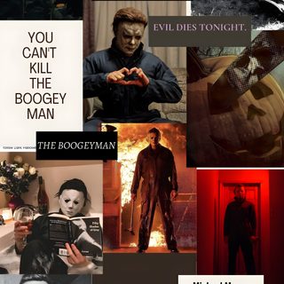 the poster for michael myers's film, you can't kill the booby man Halloween Michael Myers Iphone Micheal Myers, Michael Myers’s, Lock Screen Iphone Lock Screen Michael Myers, dark slate gray