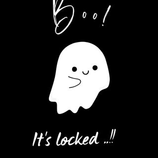 a black background with a white ghost and the words boo it's locked on it Halloween Boo - Anthracite Lock Screen Dark Lock Screen Cute Aesthetic, Lock Screen Lock Screen Cute Black, Lock Screen Lock Screen Dark For Girls,