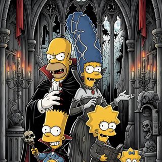 Homer Vampire, Simpson Vampire, Treehouse Of Horror Vampire, The Simpsons Vampire, The Simpsons Dracula, Homer Simpson Vampire, Gothic Homer, Simpsons Halloween Of Horror, Treehouse Of Horror V Poster The Simpsons Halloween Homer Vampire, Simpson Vampire, Treehouse Of Horror Vampire, dark slate gray