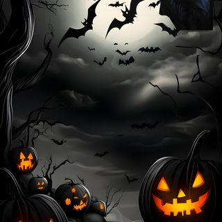a black cat sitting on top of a pile of pumpkins in front of a full moon Spooky Halloween Pictures Spooky Halloween Night, Halloween Images Backgrounds, Happy Halloween, black