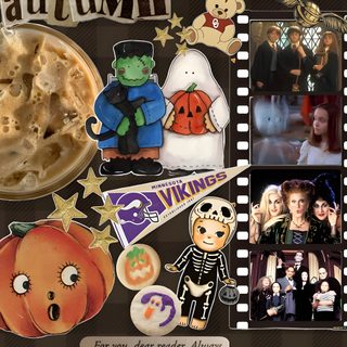 a collage of halloween pictures and movie characters on a brown checkerboard background Halloween Iphone Movies And Shows dark slate gray