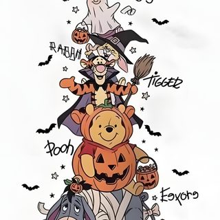 winnie the pooh and friends halloween wallpaper Disney Halloween Winnie The Pooh Pooh Halloween Background, Halloween Pooh, Halloween Winnie The Pooh, white smoke
