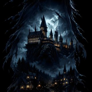 an image of a castle in the sky at night Harry Potter Halloween Iphone Harry Potter Live Phone, Harry Potter Iphone, Storm Trooper, black