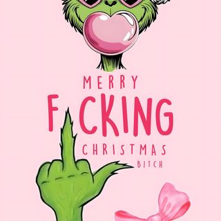 a pink christmas card with an image of the grin face in sunglasses and a potted cactus Halloween Grinch Funny Christmas, Iphone Preppy, Image Couple, Halloween Cute, Xmas, Iphone Summer, misty rose
