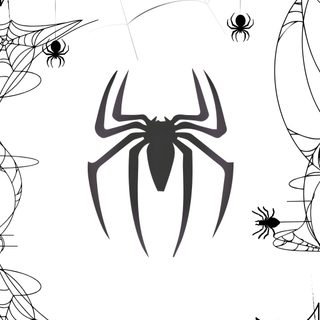 black and white image of spider webs in the center of a square frame with two smaller ones on each side Cute Halloween For Boys Instagram Profile, Of Spider, Spider Web, Spider Cute, Spider Iphone, Halloween, white