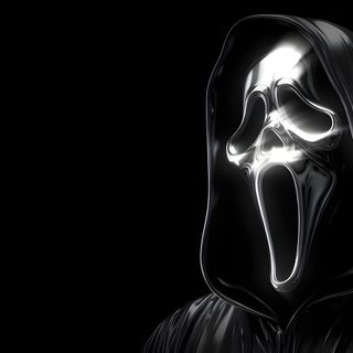 a person in a hooded costume with a ghost mask Halloween 4k Ghost Pc 4k, 1366x768, Cool Desktop, Scared Face, 3840x2160, 1366x768 Hd, black