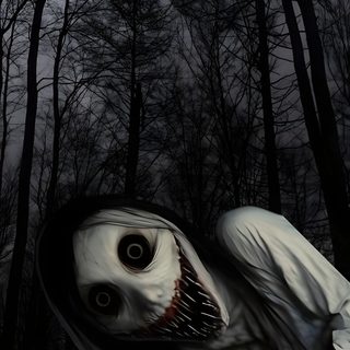an image of a creepy person in the woods Scariest Halloween Scary For Phone, Scary Picture, Ghost Horror, Scary Ghost, Horror Ghost, dark slate gray