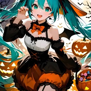 Marvel Hatsune Miku Halloween Marvel, dark olive green