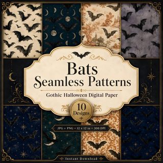 bats seamless patterns for halloween Vintage Bats For Halloween Fabric And dark olive green