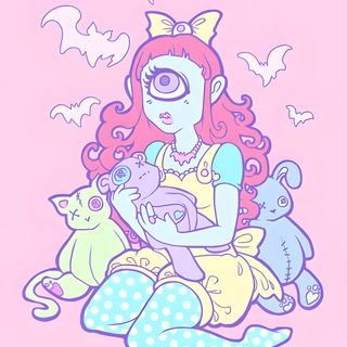 cyclops girl Pastel Goth Art, Art Pastel, Pastel Grunge, Illustration Japonaise, Goth Art, Poses References, Pastel Art, Kawaii Art, Pastel Goth Halloween Cyclops Pastel Goth Art, Art Pastel, Pastel Grunge, Illustration Japonaise, Goth Art, misty rose
