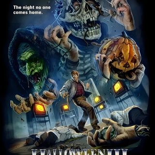 the poster for halloween ii season of the witch starring jack skellinger and his family Halloween 3 Season Of The Witch 1980s Halloween Film Art, Classic Horror Movie Collection, Halloween Horror Movie Poster, dark slate gray
