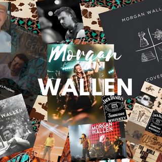 collage of images with the words morgan van walen on them and photos of people Morgan Wallen Halloween Morgan Wallen Computer, Morgan Wallen Cover Photo, Morgan Wallen Banner, dark olive green