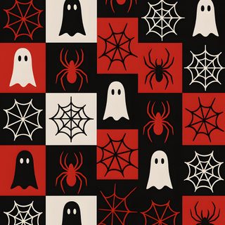 Upgrade your Halloween style with this repeatable minimalist pattern! Featuring bold red, white, and black geometric ghosts, spiders, and webs, this modern design is perfect for wallpaper, digital backdrops, party invitations, or fabric projects. Clean lines and high-contrast colors make it a chic alternative to traditional Halloween décor. 🎃🕸️✨ #MinimalistHalloween #HalloweenPattern #HalloweenDecor #ChicHalloween #ModernHalloween #HalloweenWallpaper #SpookySeasonStyle #PatternDesign #GothicChic Halloween Pattern Background, Red And Black Halloween Wallpaper, Red And Black Halloween Background, Halloween Design Graphic, Cute Halloween Spider Wallpaper, Halloween Pattern, Ghostface Pattern Wallpaper, Spider Wallpaper Halloween, Halloween Argyle Wallpaper Geometric Halloween Halloween Pattern Background, Red And Black Halloween, Red And Black Halloween Background,